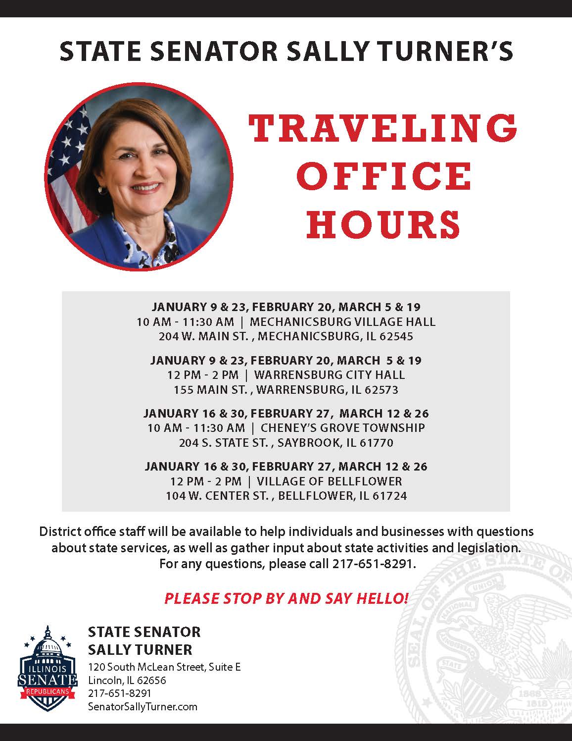 Upcoming 2024 Traveling Office Hours