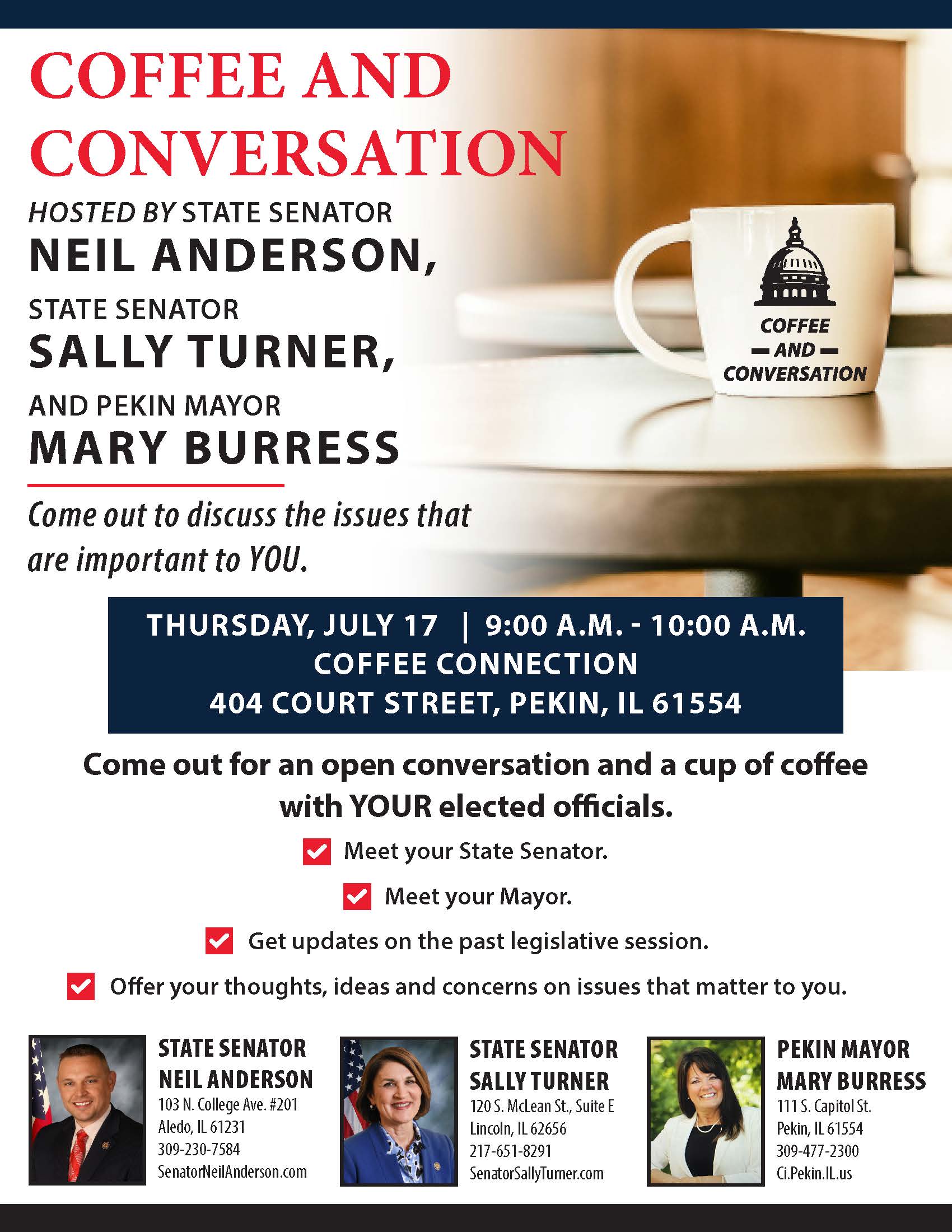 Coffee and Conversation: Pekin